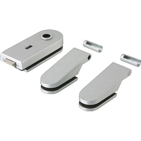 dormakaba Ferrure de porte en verre STUDIO Rondo LM argent anodisé BB DIN G/D - 81010315099 (1/4)