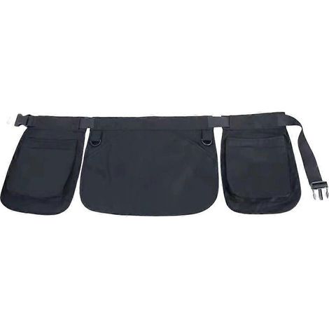 Sacoche de ceinture portable et ajustable pour outils, multifonctionnelle, idéale pour les électriciens, les charpentiers, le jardinage, la plomberie et le travail du bois. (1/4)