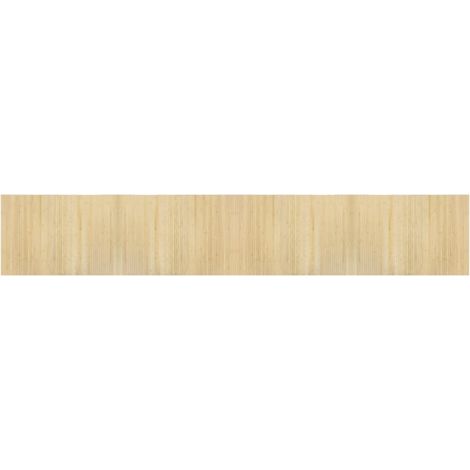 Tapis rectangulaire naturel clair 70x400 cm bambou (1/5)
