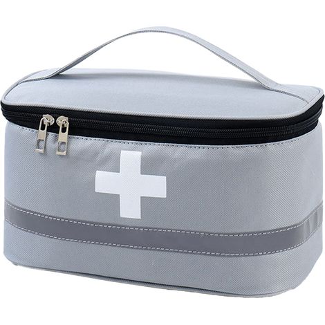 Trousse de premiers secours vide, pochette de voyage pour secouristes, sac de rangement de médicaments d'urgence pour voiture, maison, bureau, extérieur (1/5)