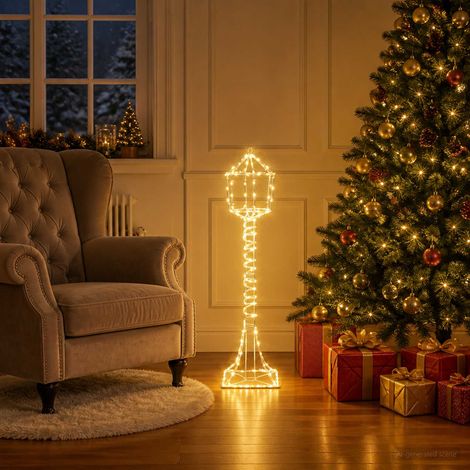vidaXL Farola de Navidad LED LOVIISA 160 LED Blanco Cálido (1/5)