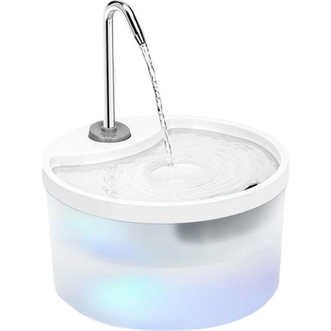 Fontaine À Eau Pour Chat - 3,2 L - Filtre À Trois Couches - Réservoir Translucide Avec Repère De Niveau - Pompe Silencieuse - 1 Pièce (1/5)