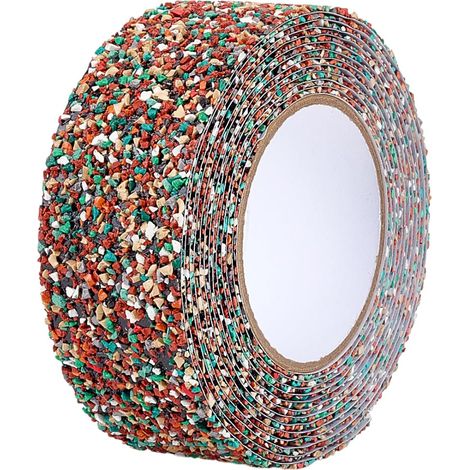5m Ruban Antidérapant en Caoutchouc PET Rouge 50mm Ruban adhésif antidérapant Bande en caoutchouc friction Bande antidérapante pour escaliers Escaliers douche Bacs piscine Zones humides