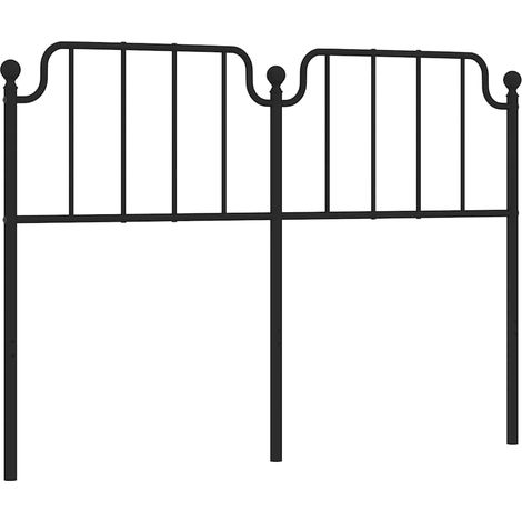 Maison Exclusive - Ersatz-Kopfteil Metall Schwarz 150 cm (1/5)