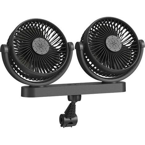 Ventilateur Auto Universel 12V 24V Avec USB Pour Siège (1/5)