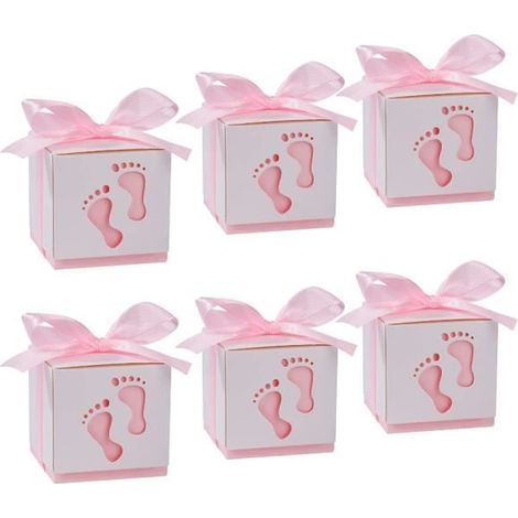 Favor Box - Unspecified - 50 Pieces - Pink - Cardboard - 6x6x6 cm (1/4)