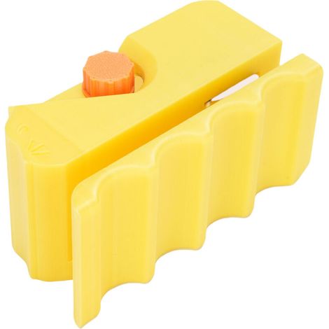 Jeffergarden Outil de coupe d'impression 3D en plastique de coupeur de carton de grattoir de chat pour des planches à gratter d'épaisseur de 0,3 pouces jaune (1/5)