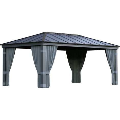 Palram - Canopia Vorhänge passend für Pavillon Dallas 6100 Grau