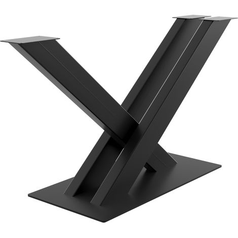 Metalopro – Cadre de table en métal noir – Pieds en acier haute capacité 150 kg – Montage rapide avec vis cachées – Design élégant et résistant