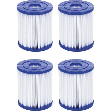 Bestway Filterkartusche 90 x 80 mm Innendurchm. 27 mm, 4 Stück