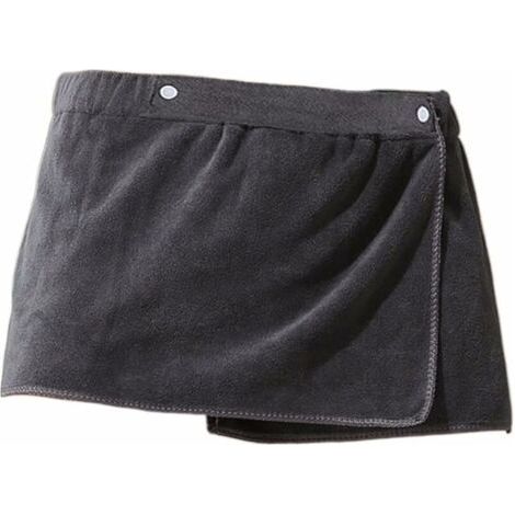 Jupe Hommes Hommes Portables Serviettes de Bain Magique Jupe Douche Molle Respirant baignade Plage Robe de Bain Sport Peignoir de Sport for Adulte 30 X 140 cm Gris (1/5)