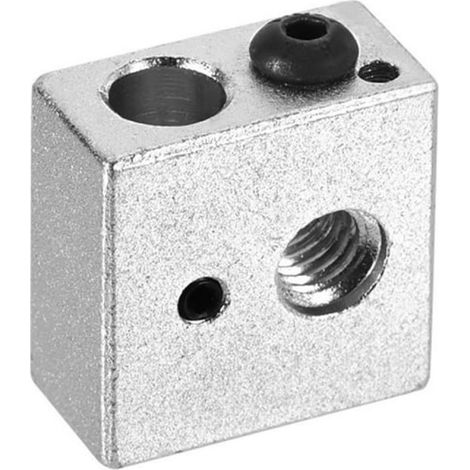 5PCS Bloc chauffant, Aluminium, Filetage standard, Trou thermistor, Impression 3D MK7 MK8 (1/5)