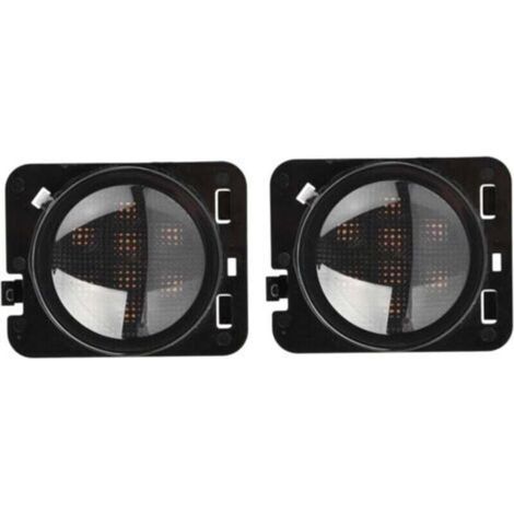 Paire Feux de Position Latéraux LED pour Jeep Wrangler JK 2007-2015