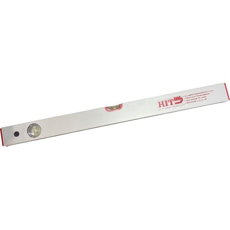 LIVELLA A BOLLA 60cm ALLUMINIO ANODIZZATO PROFESSIONALE HIT (1/2)