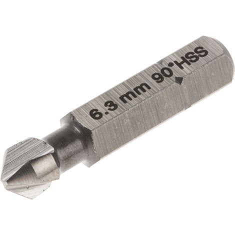 Fraise RS PRO HSS tête de 6.3mm 3 cannelures Long 31 mm x 1 ( Prix pour 1 )