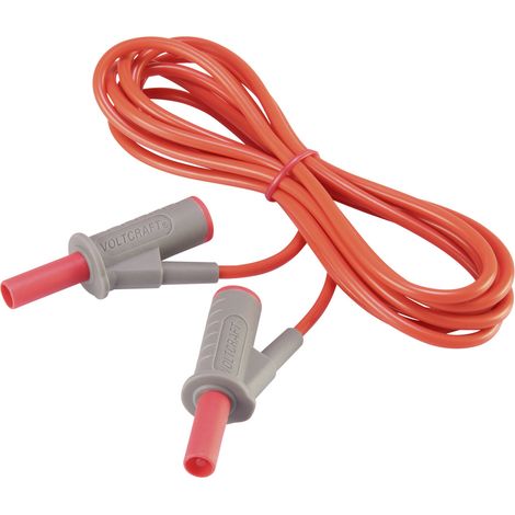 VOLTCRAFT MSB-501 Sicherheits-Messleitung Lamellenstecker 4 mm Lamellenstecker 4 mm 2.00 m Rot 1 St. (1/4)