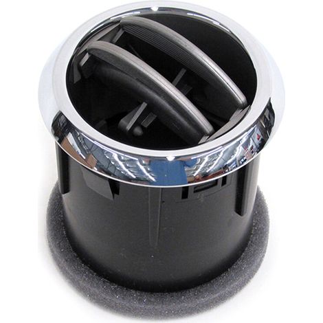 Adecuado para rejillas de ventilación de aire acondicionado automotriz 8H6Z 19893 AA Rejillas de ventilación de tablero de metal y plástico negro fáciles de instalar