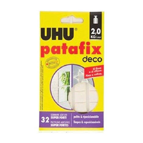 UHU PATAFIX - CF=32 GOMMINI- 12 confezioni