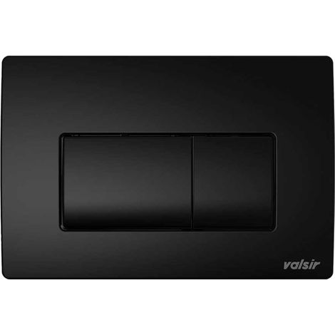 Placca di scarico WC meccanica P1 doppio pulsante Valsir Tropea nero opaco VS0871303 (1/2)