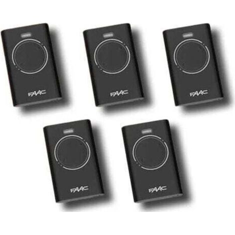 faac 5 x télécommande 2 canaux xt2 433 slh lr 7870071 (1/3)