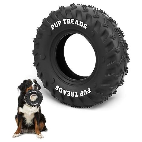 Kaelt - Jouets pour chiens Jouets de brosse à dents pour chiens à mâcher agressifs Jouets interactifs pour chiens de taille moyenne et grande Noir (1/4)