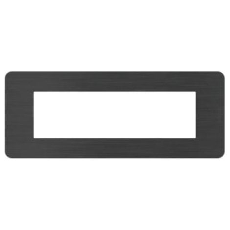 Placca Bticino MatixGO Effects 7 moduli Black Nick JA4807EN