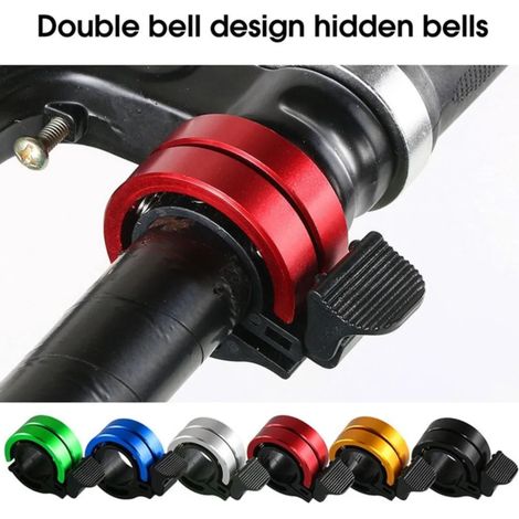 Sonnette de VTT Super Ring universelle invisible noire, accessoires technologiques verts (1/5)