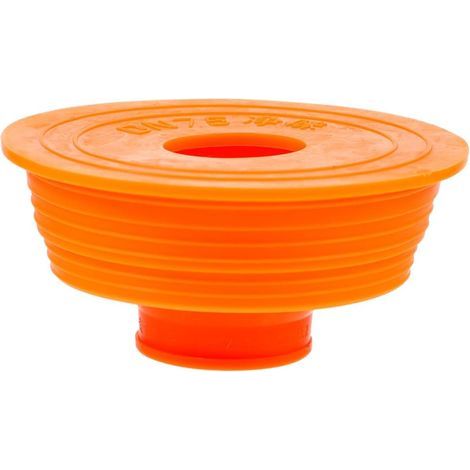 Bouchon désodorisant pour canalisations - Anti-refoulement - Pour outils de nettoyage - Silicone - Orange (1/5)