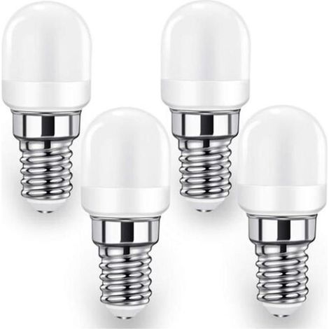 HOXILEELEOLampe E14 LED Ampoule pour Réfrigérateur, 2W SES Lampe (équivalent 20W-25W), 140LM, Blanc Froid-6000K Lot de 4 (1/5)