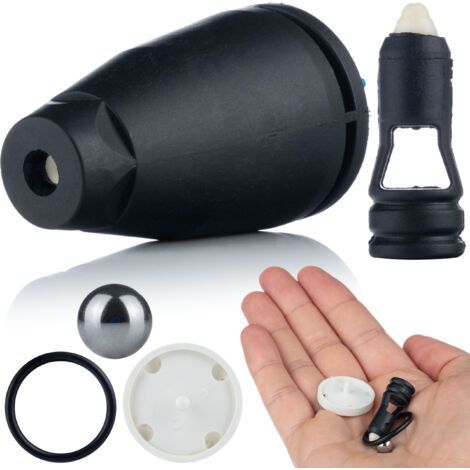 Rosfix Kit Réparation Buse Rotative – 5 Pièces Joint Torique, Couvercle Fileté, Élément Rotatif compatible avec nettoyeur haute pression Kärcher K2–K5 Accessoire Lance (1/5)