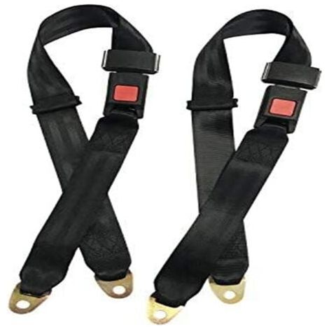 Lot de 2 ceintures de sécurité réglables pour fauteuil roulant - Pour karts et voiturettes de golf (1/4)