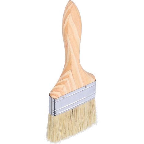 10 Pinceaux en Bois pour Peinture, Vernis et Colle - Lot Polyvalent pour Artistes et Bricoleurs (1/5)