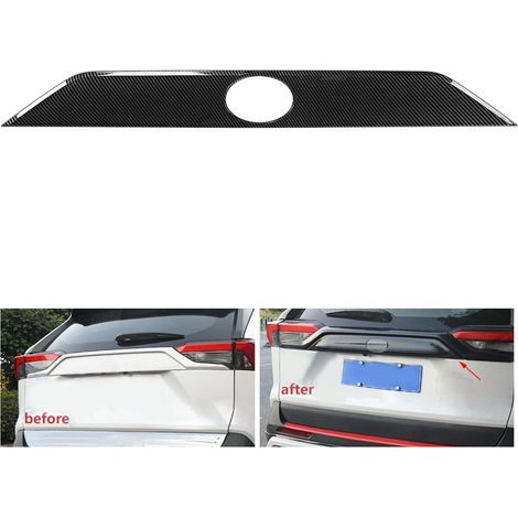 Fahrzeugmodifikation für Toyota RAV4 2019-2021: Übergroße Heckklappenverkleidung aus strukturiertem Carbonfasermaterial. (1/5)
