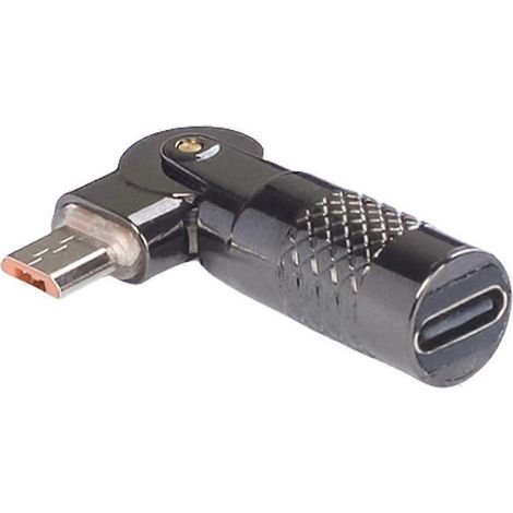 Connecteur rotatif en aluminium Type C vers USB pour jeux et divertissement (1/4)