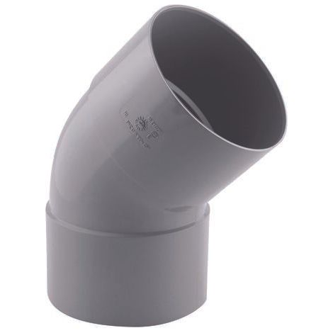 Coude PVC à 45° FF Ø 100 -NF- (1/2)