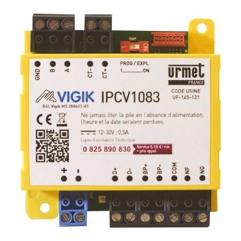 Microcentrale 1p vgk connectee URMET IPCV1083