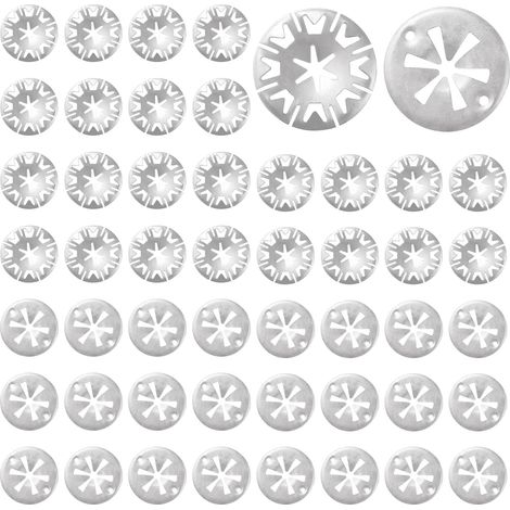 50pcs 2 Styles 30mm Heat Shield Clips, Clamp Washers, Exhaust Heat Shield Clip, for Most Cars