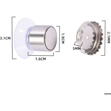 Lot De 6 Porte Savon Aimanté Ventouse, Aimant Savon Solide, Porte-Savon Douche Aimanté Magique sans Perçage - pour Salle De Femeo (1/5)