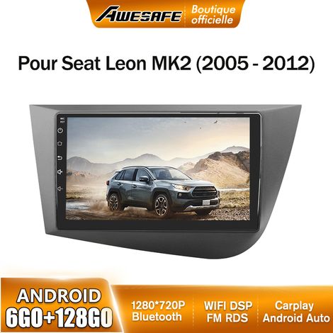 AWESAFE Autoradio Android 13 pour Seat Leon 2 MK2 (2005-2012) 6Go+128Go 9'' écran Tactile avec Carplay GPS Bluetooth Android Auto (1/5)