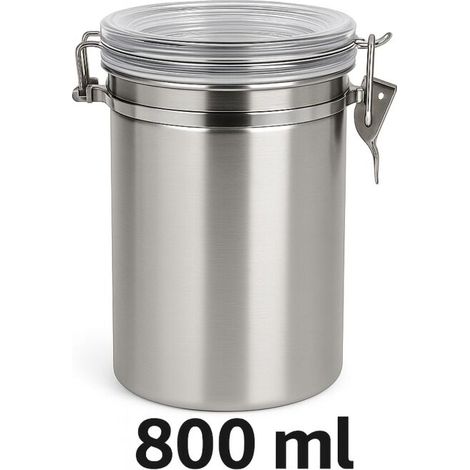 Luftdichter Metall Behälter 800 ml – Aromadose Aufbewahrung (1/5)