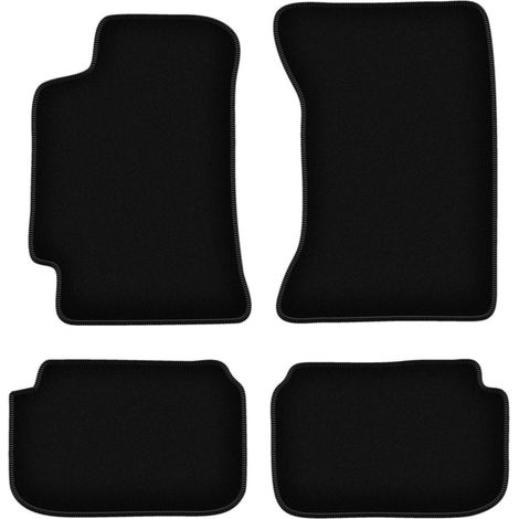 BASIC schwarze Veloursmatten für: Subaru Impreza GC (ohne hintere Lüftungsschlitze) Kombi, Limousine (1993-2001)