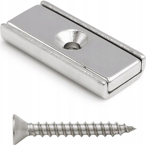 Neodym-Magnet in einem Gehäuse für eine 30x13,5x5mm Schraube – Tragfähigkeit 8 kg