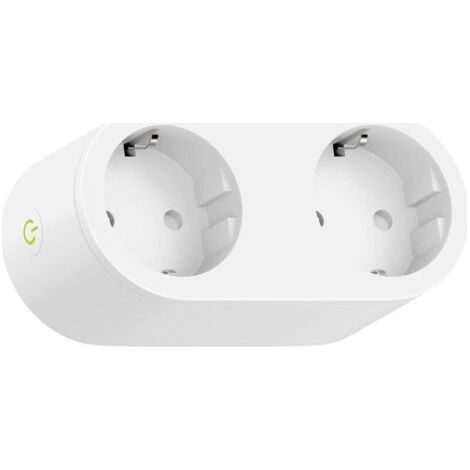 Prise Connectée (Type F), Prise Intelligente Compatible avec Apple HomeKit, Siri, Alexa, Google Home et Google Nest, Prise Programmable WiFi avec Commande Vocale et Contrôle à Distance (1pcs)