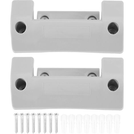 Support mural pour tuyau d'arrosage en PVC (lot de 2) avec 8 vis d'expansion (1/5)