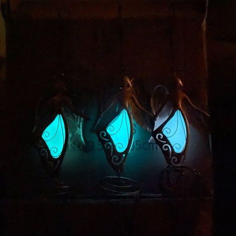 Carillon éolien lumineux en pierre fluorescente, décoration de jardin, balcon, patio (1/5)
