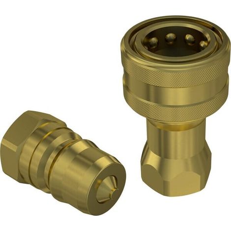 Acoplamiento r谩pido macho 1/4" - 1/4" BSP FASTER HNV14GASM5 (1/2)