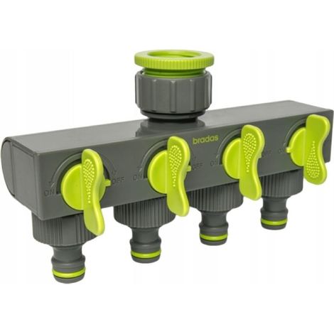 Colector de 4 vías con válvulas LE-03033K bradas 3461 (1/3)