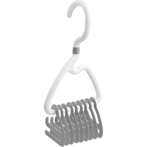 Krawattenhalter – Markenlos – Verstellbarer Organizer – 9 Haken – 360° drehbar – Schwarz (1/4)