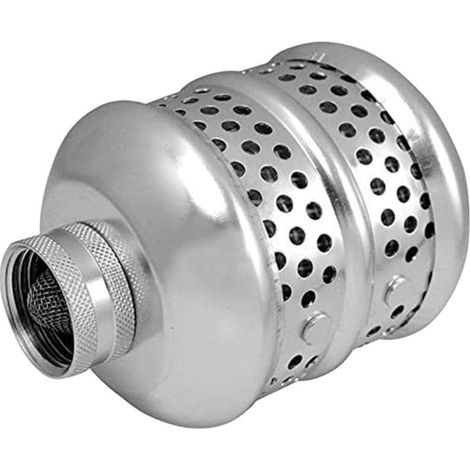 Boule filtrante en aluminium pour bassin et systèmes d'irrigation – Réutilisable pour remplacer le sable – Grille métallique pour piscines Koi 12 x 7 cm (1/5)