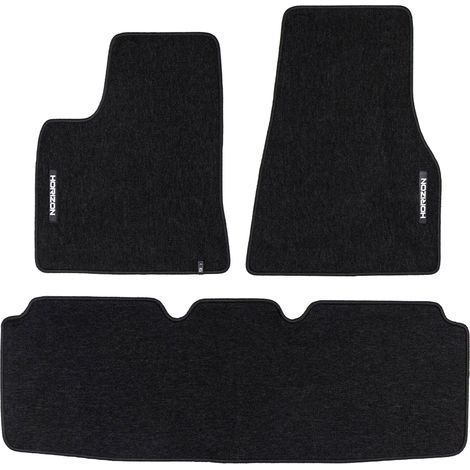 Tapis de Sol de Voiture pour Tesla Model S 2012-2025 Velours Imperméable 3Pcs (1/5)